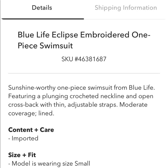 Blue Life Eclipse Embroidered One Piece Swimsuit from Urban Outfitters - Picture 9 of 10